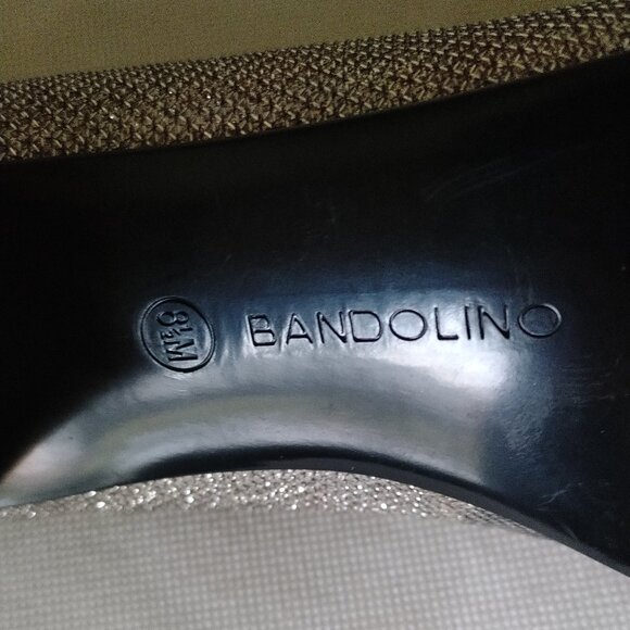 Bandolino Gold Sparkly Claire chunky-heel pumps  EUC - Picture 11 of 11